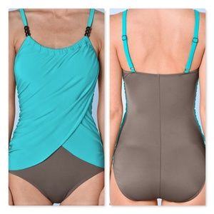 venus slimming draped one piece